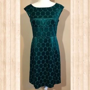 Teal Polka Dot Dress- Banana Republic